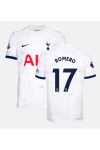 Tottenham Hotspur Cristian Romero #17 Jalkapallovaatteet Kotipaita 2023-24 Lyhythihainen